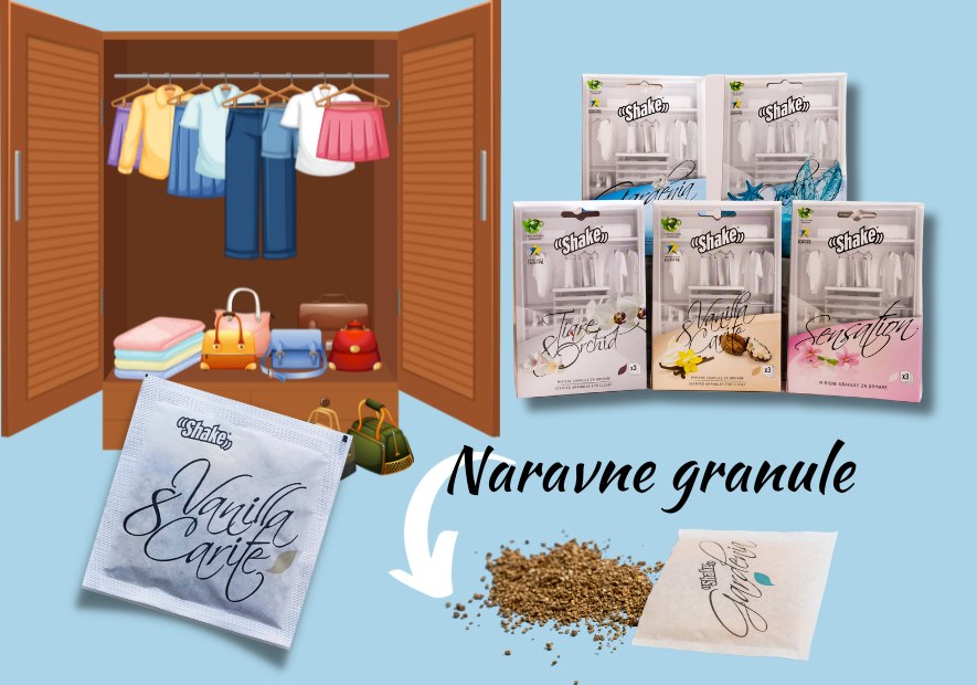 Osvežilci Shake: Naravna Dišava Za Vaše Omare