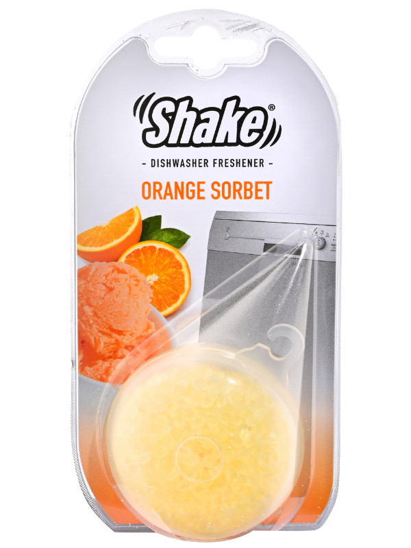 Shake osvežilec za pomivalni stroj Orange Sorbet